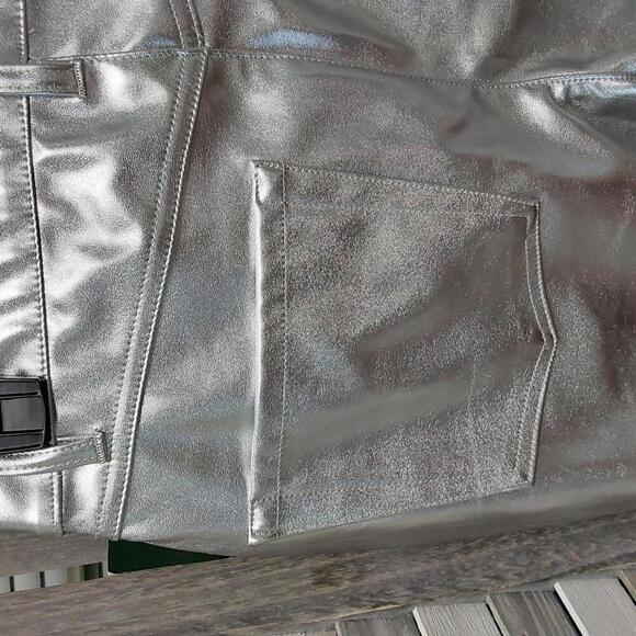 Wild Fable Shimmering Silver Wide Leg Pants - Picture 7 of 13